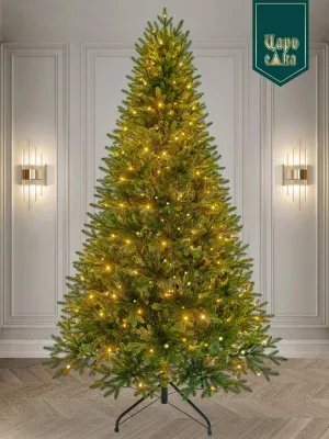 Ель искусственная Царь Елка Адель Алмазная зеленая с освещением 210 см