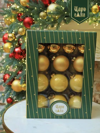 Набор елочных шаров золотой 26 шт