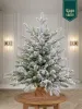 Ель искусственная Царь Елка Адель заснеженная с освещением LED 60 см