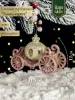 Елочное украшение "Тыква-карета",  12 см