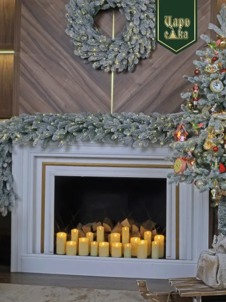 Новогодняя стеклянная елочная игрушка "Лошадка" 