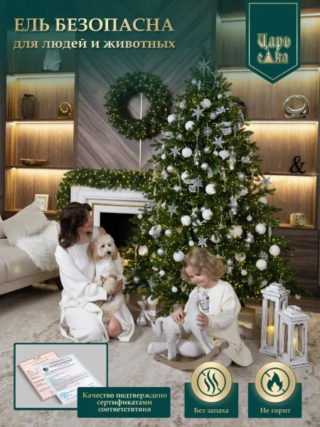 Искусственная ель Царь Елка  Астерия премиум 210см  3D