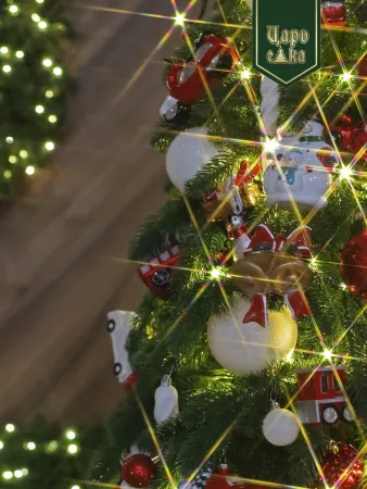 Новогодняя стеклянная елочная игрушка "Пингвин" 