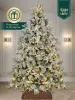 Ель искусственная Царь Елка Принцесса льда с освещением LED 215 см