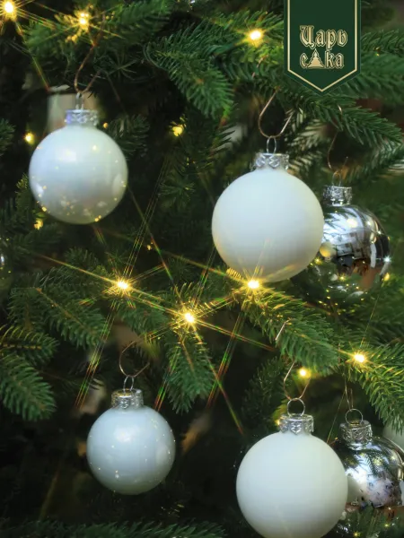 Набор елочных шаров серебряно-белый 26 шт