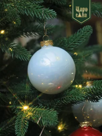 Набор елочных шаров красно-белый 6 шт