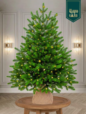 Ель искусственная Царь Елка Оникс с освещением 80 см
